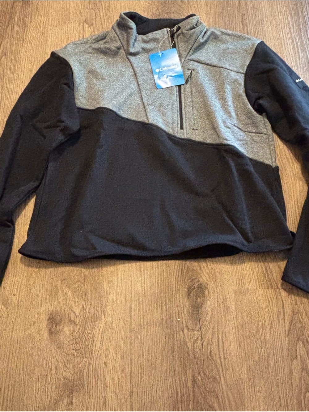 Columbia NWT women’s lodge hybrid pullover half zip crop fleece sweatshirt